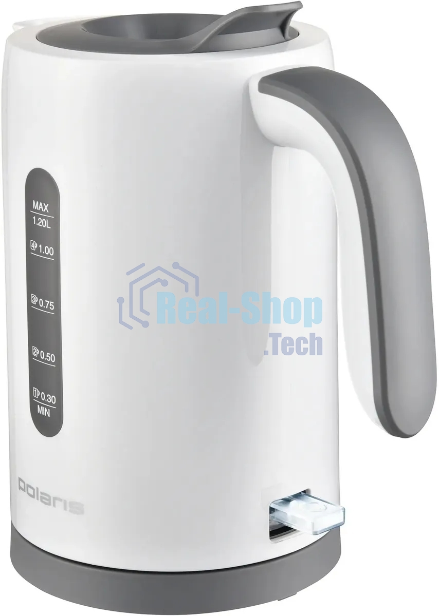 Чайник электрический Polaris PWK 1220C Water Way Pro 1.2л. 2200Вт белый корпус: пластик (PWK 1220C)