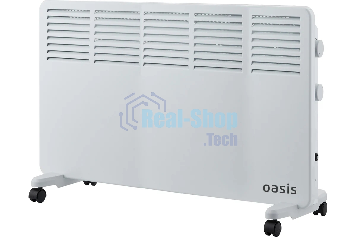 Конвектор Oasis VK-20 белый, 2000 Вт, 25 м2, термостат