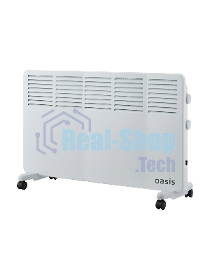 Конвектор Oasis VK-20 белый, 2000 Вт, 25 м2, термостат