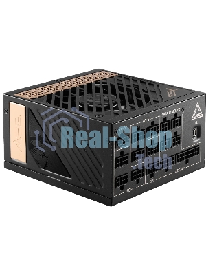 Блок питания MSI MEG Ai1300P (306-7ZP4A11-CE0), 1300Вт, 80 PLUS Platinum, 120мм, модульный, черный/золотой