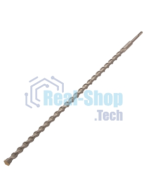 Бур по бетону Denzel двойная спираль, Cobalt W-tip, 18x600 мм, SDS PLUS