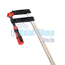 Струбцина F-образная усиленная Deli DL111230Z 300x120 мм, макс. усилие зажима 3500N, резьба 16мм