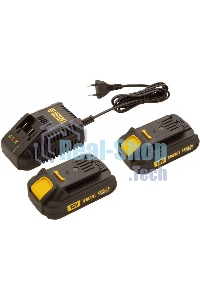 Дрель-шуруповерт аккумуляторная Denzel BLDL-IB-18-02, 18В, 2 АКБ, Кейс