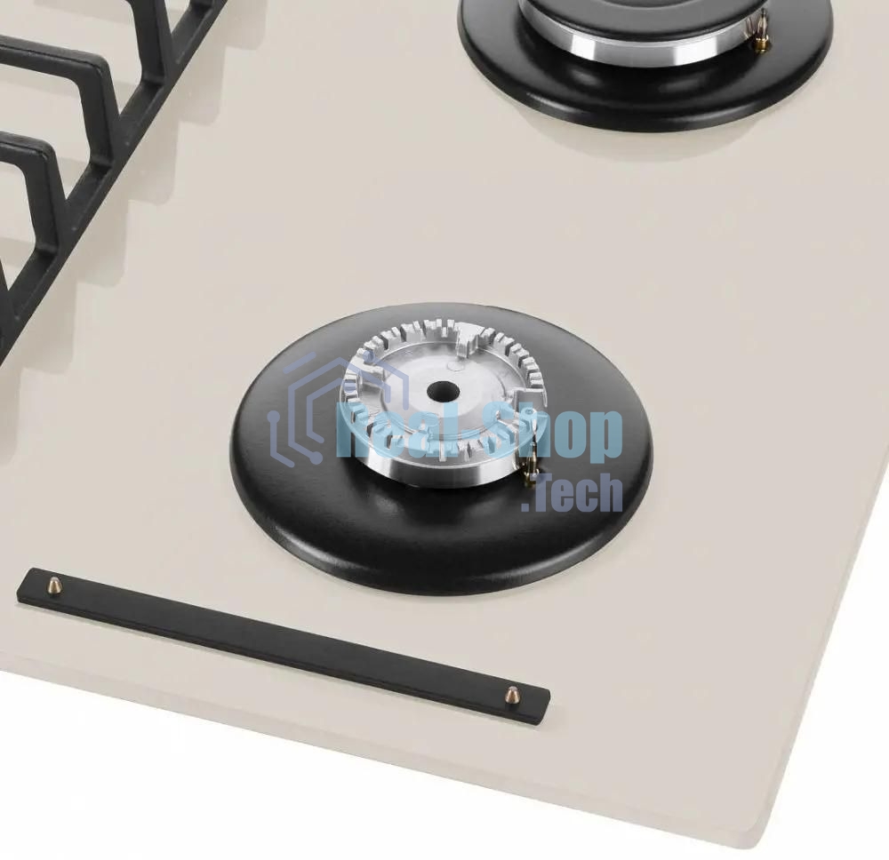 Газовая варочная панель Maunfeld EGHG.64.6CBG/G, 4 конфорки, закаленное стекло, бежевый