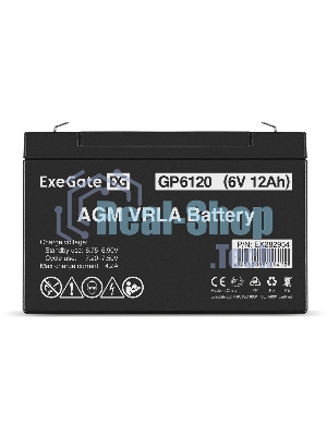 Батарея для ИБП ExeGate GP6120 (6V 12Ah), клеммы F1
