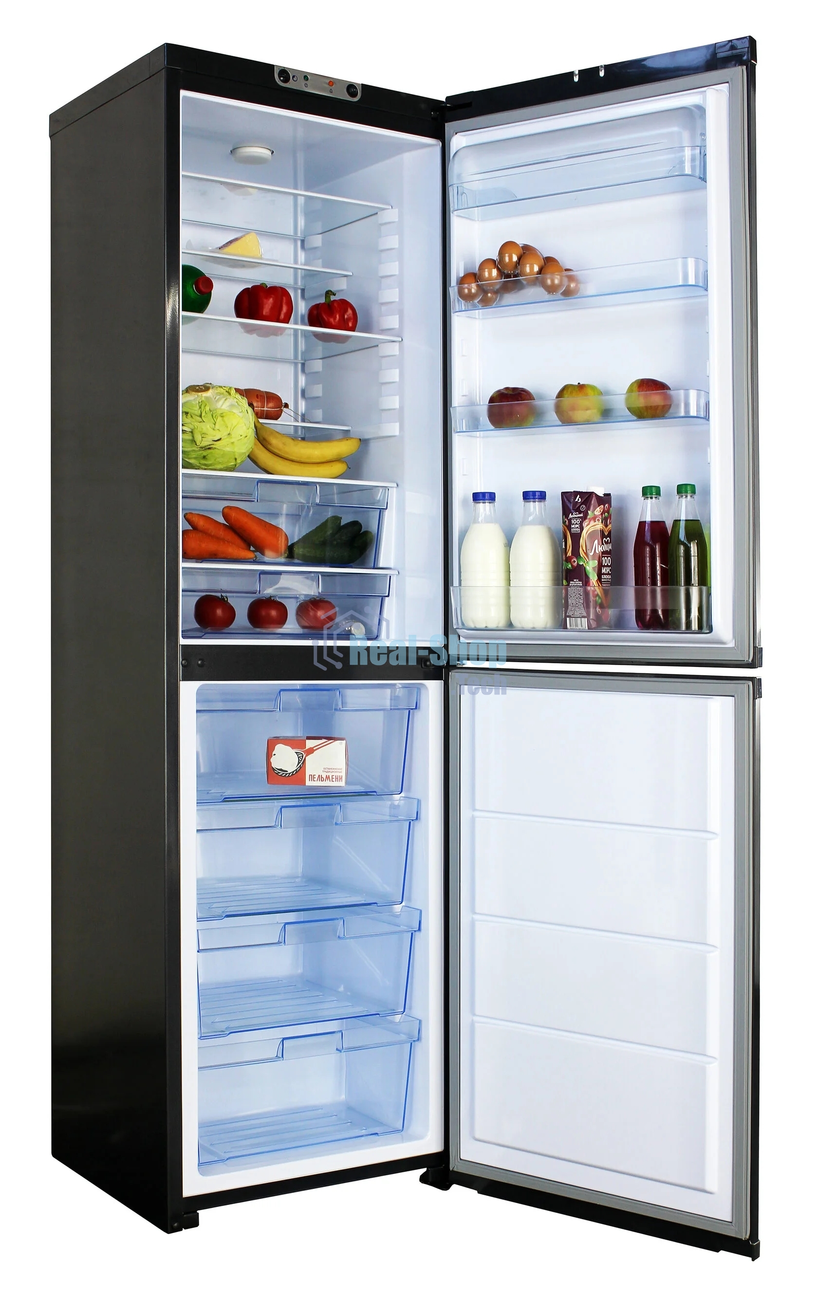 Холодильник ОРСК 177 G графит двухкамерный 220/160л морозилка снизу