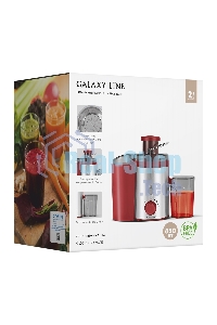 Соковыжималка центробежная Galaxy Line GL 0816 850Вт рез.сок.:550мл. красный/серебристый