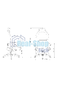 Кресло игровое Бюрократ Knight N1 Fabric черный Light-20, с подголов. крестовина металл