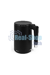 Чайник электрический Atlanta ATH-2449 черный 1,7л, нержавейка, двухстенный