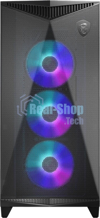 Компьютерный корпус MSI MPG GUNGNIR 300R AIRFLOW Midi Tower, EATX, 2xUSB 3.2 Gen 1, 1xUSB 3.2 Gen2 Type-C,4x120мм PWM ARGb Fan, ARGb+PWM Control Board, Tempered Glass Window