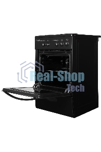 Плита электрическая Лысьва ЭП 301 МС черный, конфорок 3 электрических, духовка 57 л, 50 см x 85 см x 60 см (без крышки)