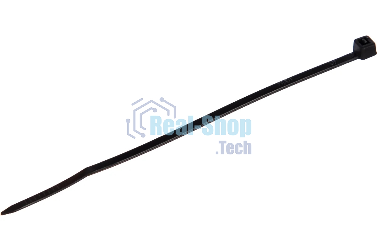 Нейлоновые стяжки Fortisflex КСС 3х100 черный 100 штук