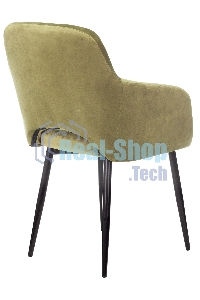 Кресло компьютерное Бюрократ CH-380F фисташковый Italia 12 на ножках металл черный