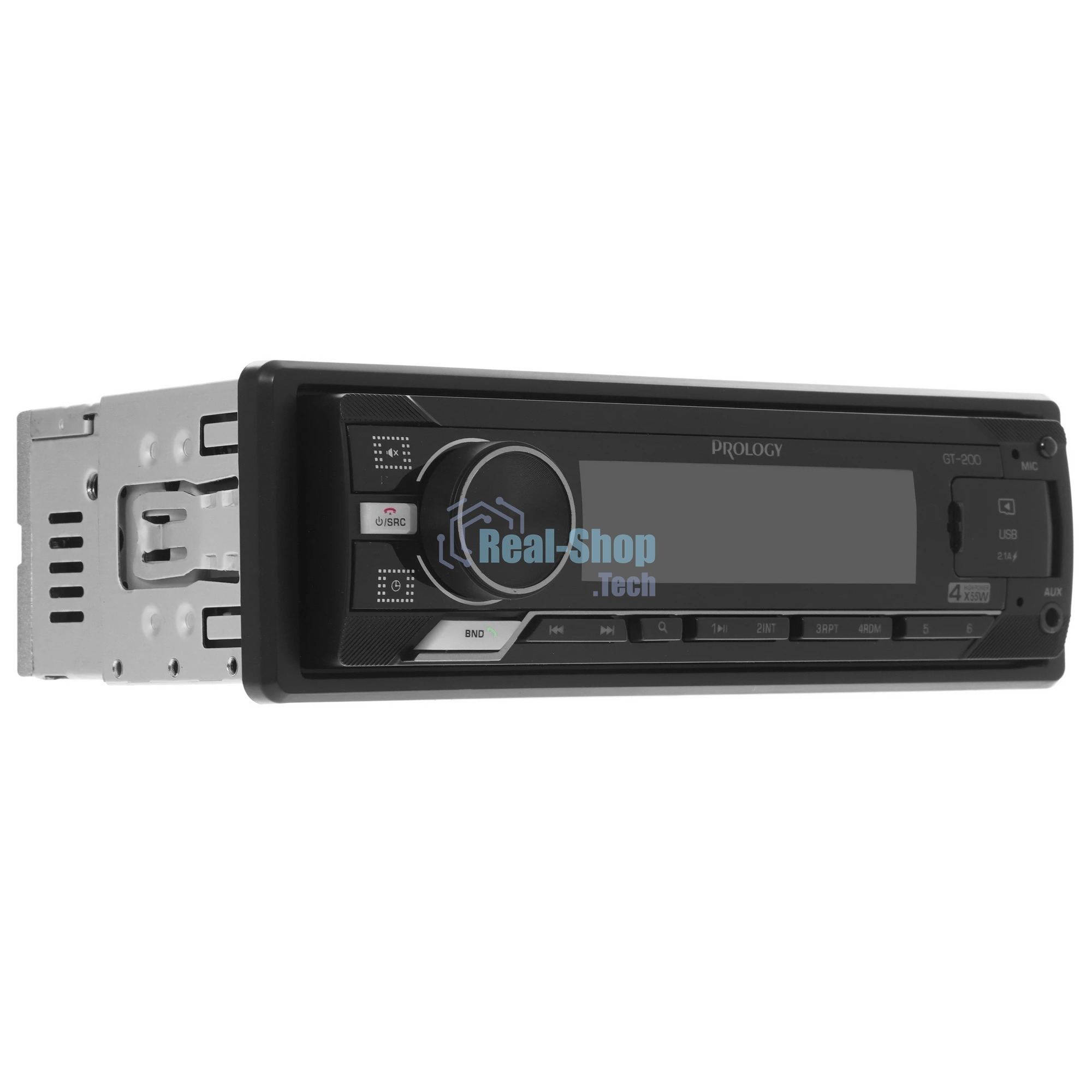 Автомагнитола Prology GT-200, 1 DIN, Bluetooth, USB Type-A, AUX, пульт ДУ