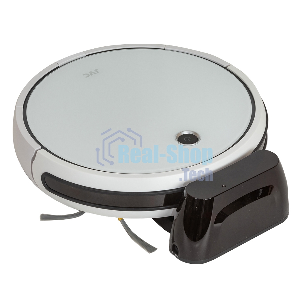 Робот-пылесос JVC JH-VR510 белый, 2500 мА·ч Li-Ion, уборка сухая/влажная, пылесборник контейнер 0.5 л