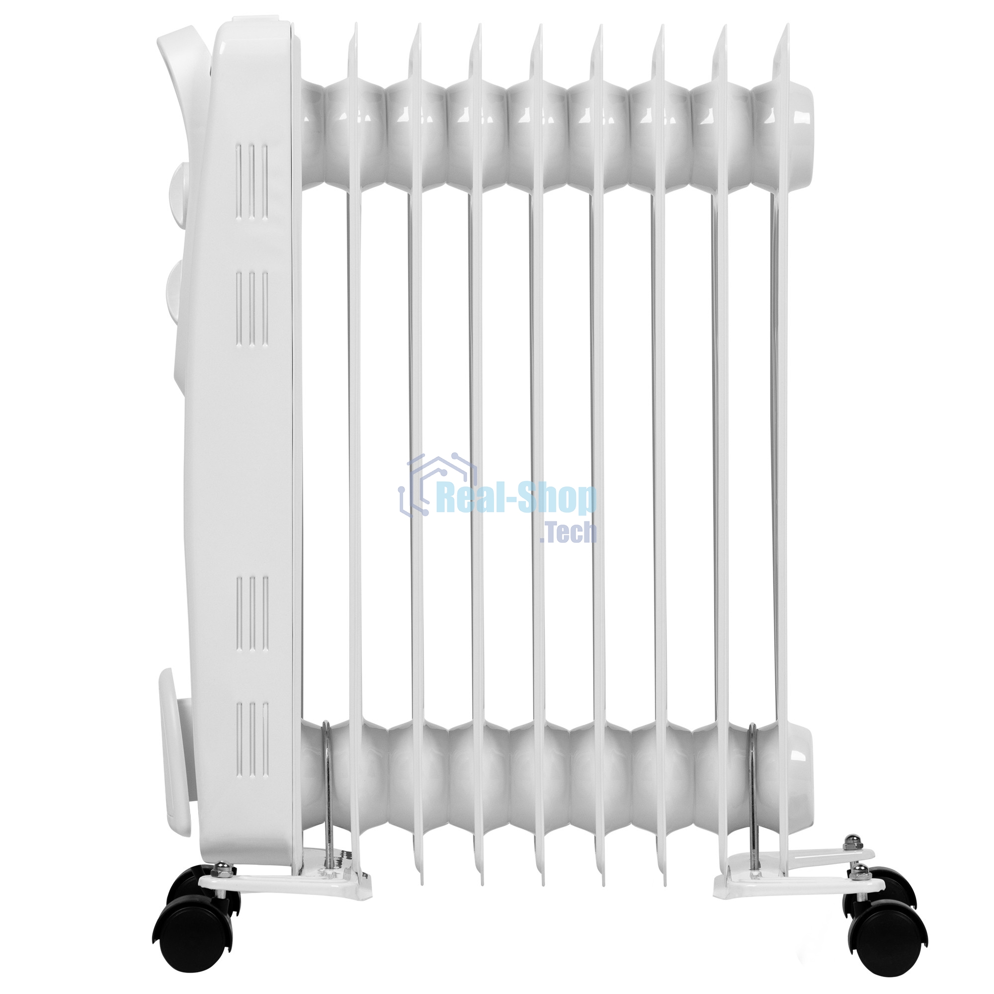 Обогреватель масляный AC ELECTRIC AOH/BM-09BW 2000 (9 секций) белый, 2000 Вт, 20 м2, термостат