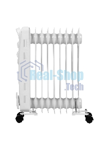 Обогреватель масляный AC ELECTRIC AOH/BM-09BW 2000 (9 секций) белый, 2000 Вт, 20 м2, термостат