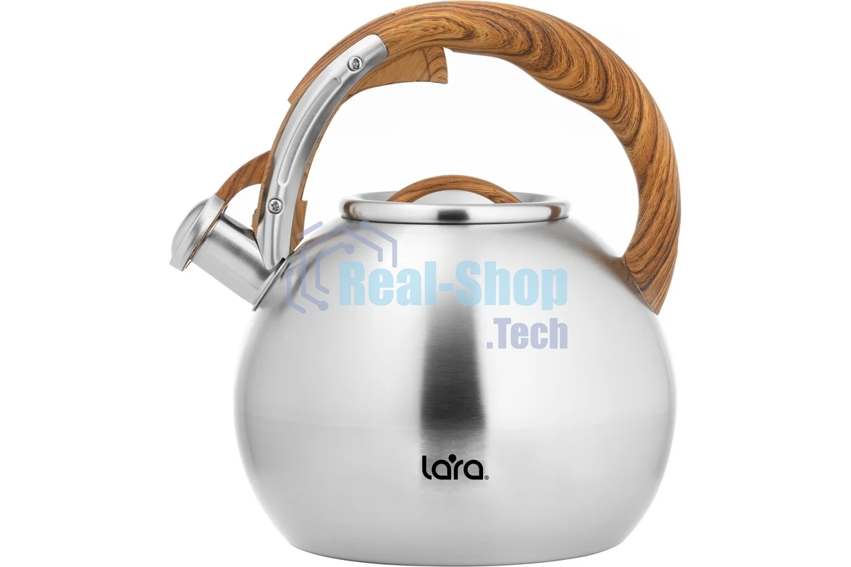 Чайник для плиты Lara LR00-82 4.5 л индукционное дно, свисток с кноп. механизмом, ручка нейлон