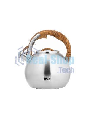 Чайник для плиты Lara LR00-82 4.5 л индукционное дно, свисток с кноп. механизмом, ручка нейлон