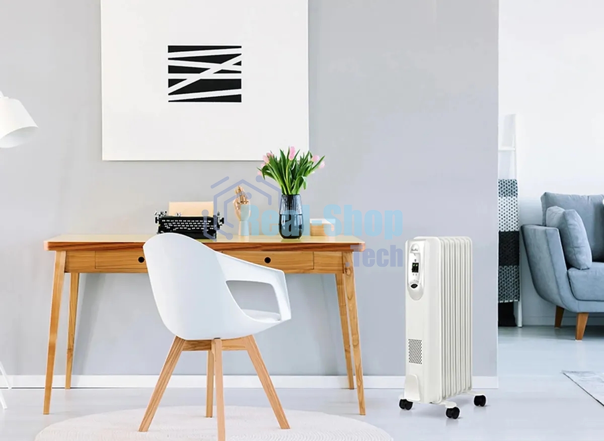 Обогреватель масляный Ballu Comfort BOH/CM-11WDN (11 секций) белый, 2200 Вт, 27 м2, термостат