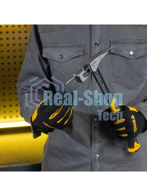 Молоток кровельщика Denzel 600 г, цельнокованый, боек с магнитом, двухкомп. обрезин. рук-ка