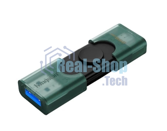 Флешка USB Kingston 256Gb DataTraveler DTDEG2/256Gb, USB3.2, Type-C, зеленая