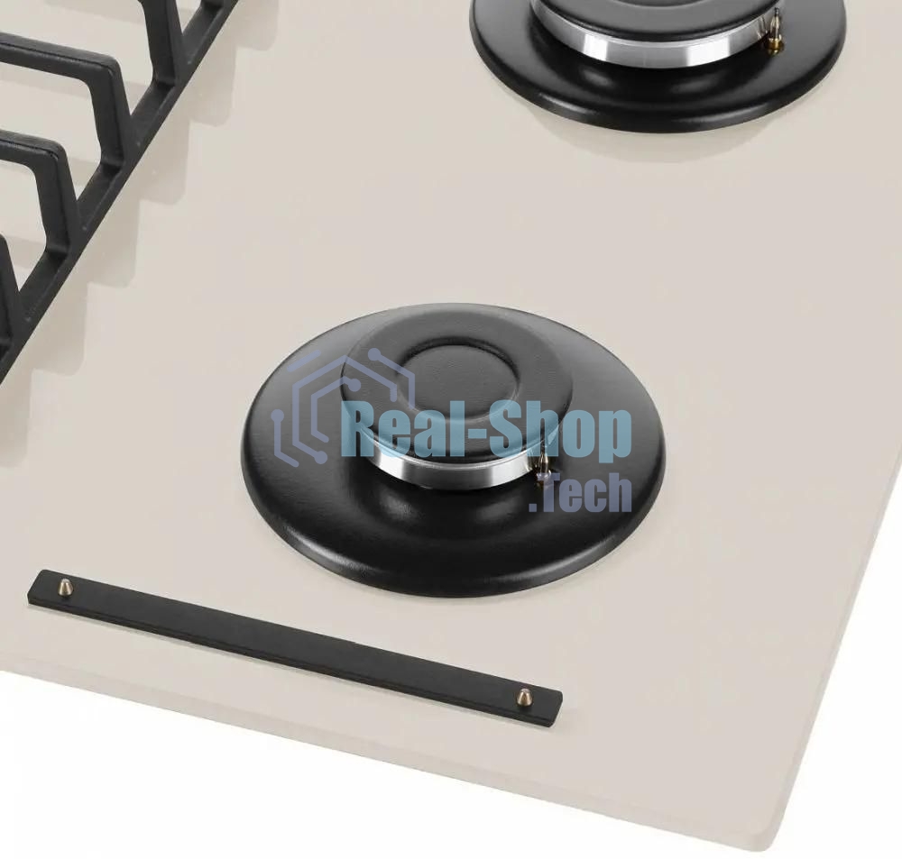 Газовая варочная панель Maunfeld EGHG.64.6CBG/G, 4 конфорки, закаленное стекло, бежевый