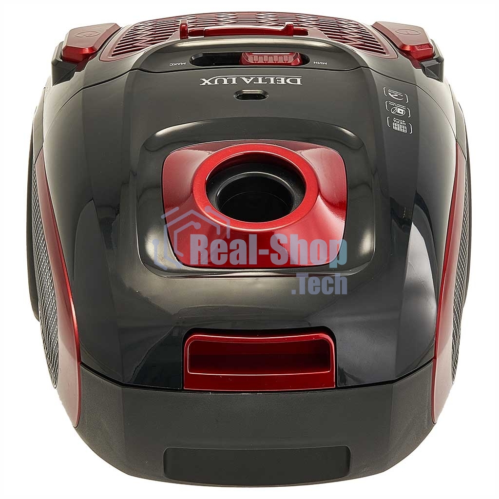 Пылесос Delta LUX DL-0848 черный/красный, 400/2200 Вт, уборка сухая, пылесборник мешок 3,5 л
