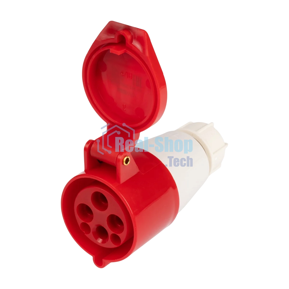 Розетка переносная PPC 214 3Р+РЕ 16А 380В IP44 Jazzway