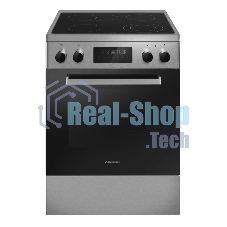 Плита электрическая Maunfeld MEC611CS09TD серебристый, конфорок 4 шт, духовка 59 л, 60 см x 85 см x 60 см