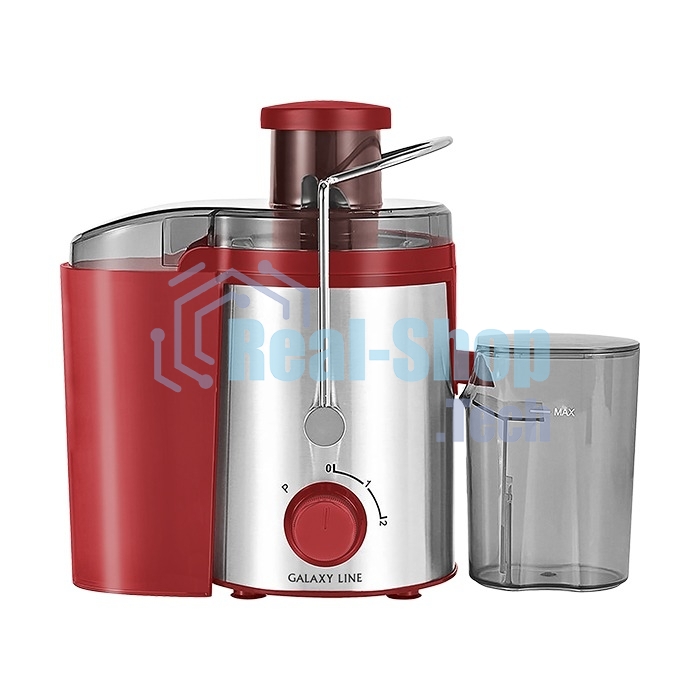 Соковыжималка центробежная Galaxy Line GL 0816 850Вт рез.сок.:550мл. красный/серебристый