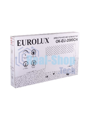 Конвектор Eurolux ОК-EU-2000CH, белый, 2000 Вт, 25 м2, термостат 67/4/33