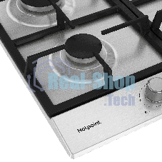 Газовая варочная поверхность Hotpoint HGMT 641 IX, 4 конфорки, нержавеющая сталь, 7400 Вт