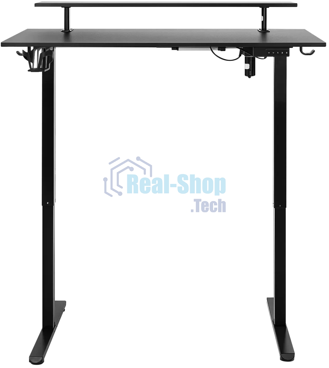 Стол игровой Defender Alliance черн, 110x60, высота 72-117, полк 1