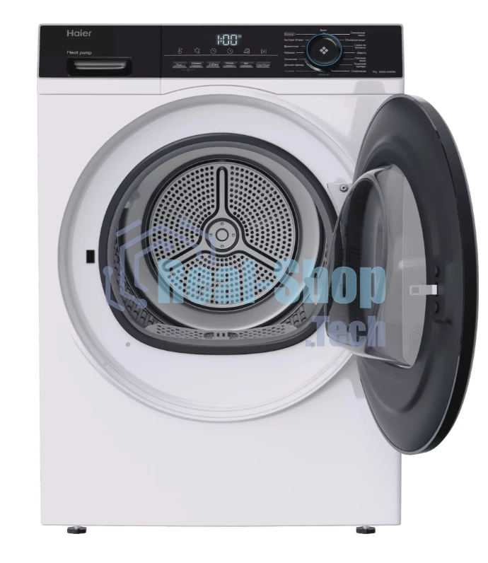 Сушильная машина Haier HD90-A2929A белый, 9 кг, сушка - конденсационная, программ - 15, 59.5 x 84.5 x 66.5 см