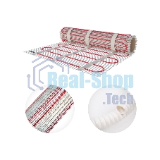 Теплый пол (нагревательный мат) Rexant Classic RNX -1,0-150 (площадь 1,0 м2 (0,5 х 2,0 м)), 150 Вт, двухжильный с экраном
