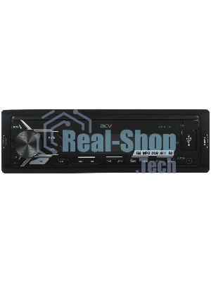 Автомагнитола ACV AVS-812W, 1 DIN, USB Type-A, AUX