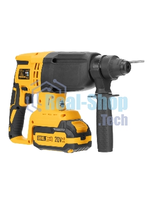 Перфоратор Denzel RHH-BL-20-28, SDS-plus, 20 В, 3 Дж, от аккумулятора