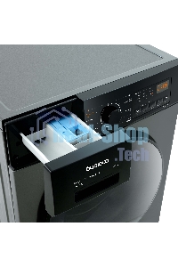 Стирально-сушильная машина Бирюса WMD-SM812/03 M металлик, загрузка фронтальная 8 кг, 1200 об/мин, класс: А+++