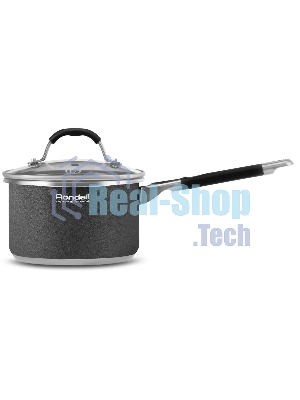 Ковш Rondell Stern RDS-008, 1.9л, с крышкой 16см, серый