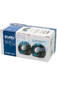 Акустическая система Sven 150 2.0 черный/синий 5Вт