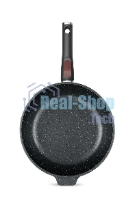 Сотейник 26 НЕВА МЕТАЛЛ ПОСУДА L181326i высокий литая Индукция Гранит с/р