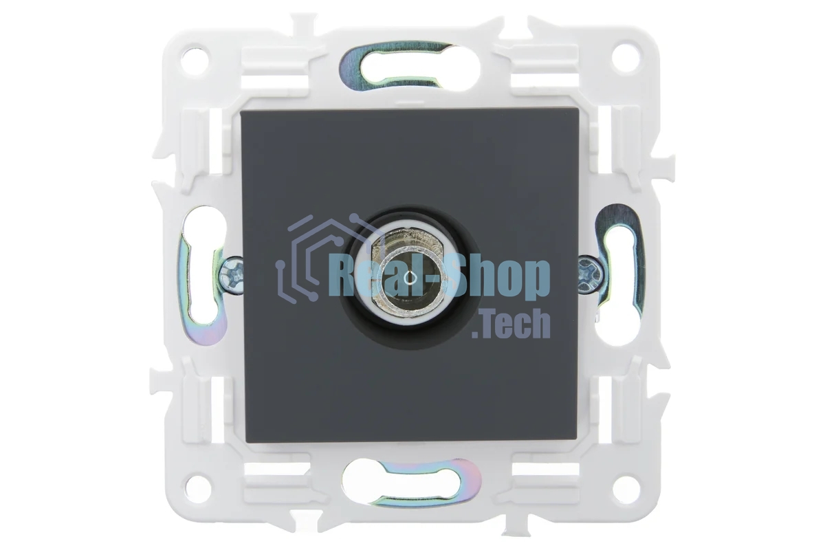 Розетка TV оконечная IEK SKANDY SK-A12G (SK-A10-O-K53) графит