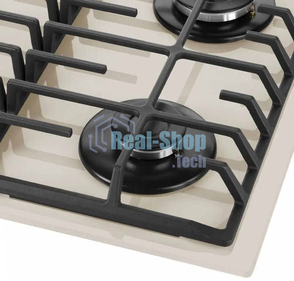 Газовая варочная панель Maunfeld EGHG.64.6CBG/G, 4 конфорки, закаленное стекло, бежевый