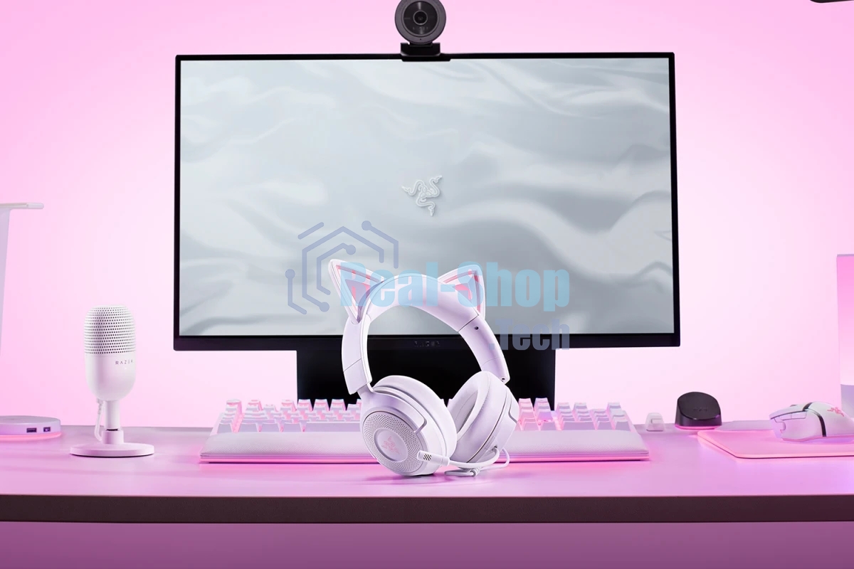 Гарнитура Razer Kraken Kitty V3 X белый, проводная, 3.5 мм