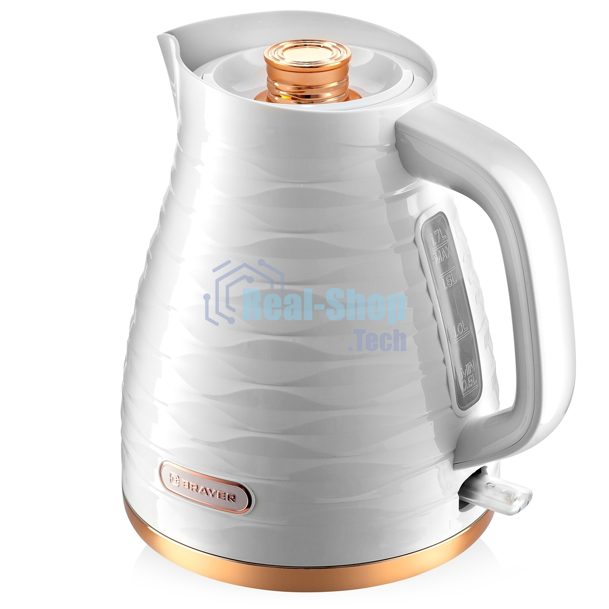 Чайник электрический BRAYER BR1057WH белый, 2200 Вт, 1,7 л