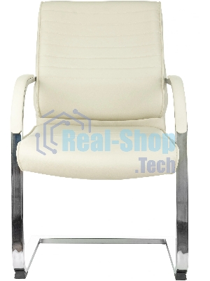 Кресло Бюрократ T-8010-LOW-V бежевый, экокожа