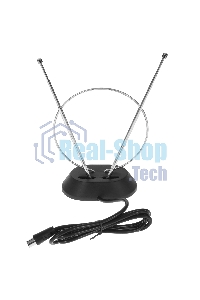 Телевизионная антенна Harper ADVB-2111 (комнатная, пассивная;DVB-T2; VHF/UHF (174–230 MHz, 470-862 MHz); 20 dB; 75; 3dB; 1 м)