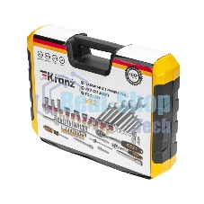Набор инструментов Kranz 1/2, 1/4, CrV, пластиковый кейс, 82 предмета