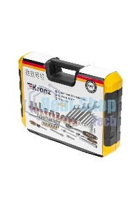 Набор инструментов Kranz 1/2, 1/4, CrV, пластиковый кейс, 82 предмета